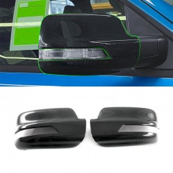 Carbon Fiber Rearview Side Mirror Cover Decoration Cover 2PCS For Dodge RAM 1500 TRX 2021-2023