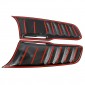 2PCS Carbon Style Front Hood Scoop Intake Vent Bonnet Cover Trim For Dodge Ram 1500 TRX 2021 2022 2023