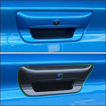 Carbon Fiber Trunk Rear Door Handle Trim Cover For Dodge RAM 1500