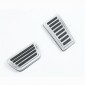 2pcs Bright silver Footrest Pedal Cover For Dodge RAM 1500 TRX 2021-2023