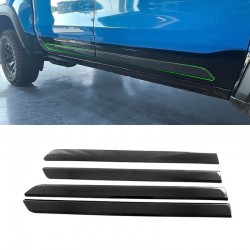 Carbon Fiber Car Door Side Molding Trim Cover 4PCS For Dodge RAM 1500 TRX 2021-2023