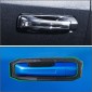 Carbon Fiber Car Door Handle Bowl Decoration Cover Sticker 4PCS Fit For Dodge RAM 1500 TRX 2021-2023