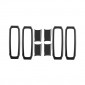 Carbon Fiber Car Door Handle Bowl Decoration Cover Sticker 4PCS Fit For Dodge RAM 1500 TRX 2021-2023