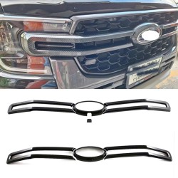 ABS Front Middle Grille Insert Bumper Overlay Ford Ranger 2023 2024 2025