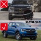 ABS Front Middle Grille Insert Bumper Overlay Ford Ranger 2023 2024 2025