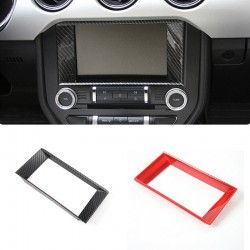  ABS Car Interior Navigation GPS Frame Decoration Cover For Ford Mustang 2015-2023