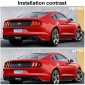 Smoked Black Style Car Rear Tail Light Lamp Decoration Stickers For Ford Mustang 2018-2022