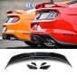 ABS Plastic Rear Trunk Spoiler Wing Fit For Ford Mustang S550 GT Style 2015-2020 