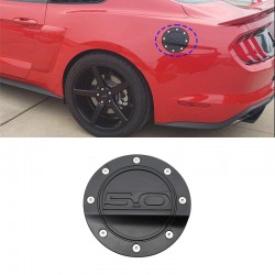  Black Style Car Fuel Filler Door Cover Gas Tank Cap For Ford Mustang GT 5.0 2015-2019 