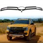 Only Suitable For High-Equipped!!!4PCS Front Grille Moulding Cover Rod For Ford Ranger WILDTRAK/XL/XLT 2023-2024