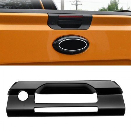 1PCS Matte Black Style Trunk Rear Door Handle Trim Cover For