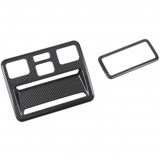 Carbon Style Front Reading Light Frame Overlay Cover Trim For Ford Puma 2019-2023