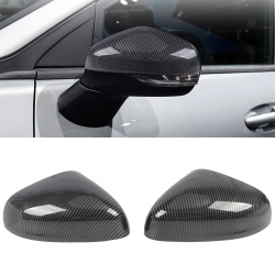 4PCS Carbon Style Rearview Side Mirror Cover Trim For Ford Puma 2019-2023