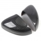 4PCS Carbon Style Rearview Side Mirror Cover Trim For Ford Puma 2019-2023