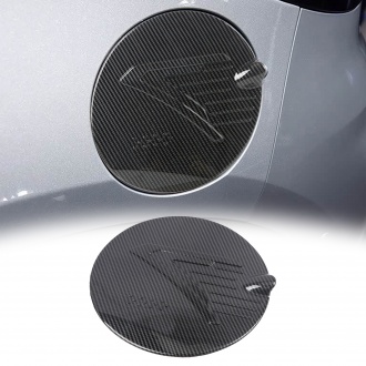 Carbon Style Gas Fuel Tank Cap Overlay Cover Trim For Ford Puma 2019-2023