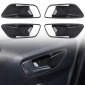4PCS Carbon Style Inner Side Door Handle Bowl Cover For Ford Puma 2019-2023