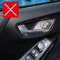 4PCS Carbon Style Inner Side Door Handle Bowl Cover For Ford Puma 2019-2023