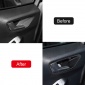 4PCS Carbon Style Inner Side Door Handle Bowl Cover For Ford Puma 2019-2023