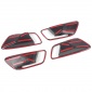 4PCS Carbon Style Inner Side Door Handle Bowl Cover For Ford Puma 2019-2023