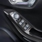 4PCS Carbon Style Inner Door Armrest Window Lift Cover Trim For Ford Puma 2019-2023 Right-Hand Drive