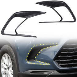 2PCS Front/Rear Fog Light Lamp Overlays Cover Trim For Toyota Grand Highlander 2024 2025