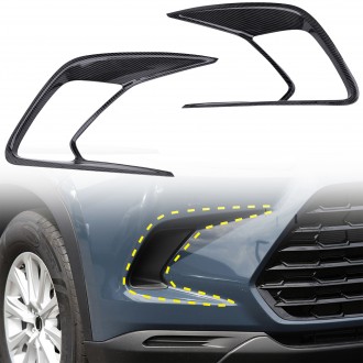 2PCS Front/Rear Fog Light Lamp Overlays Cover Trim For Toyota Grand Highlander 2024 2025