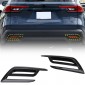 2PCS Front/Rear Fog Light Lamp Overlays Cover Trim For Toyota Grand Highlander 2024 2025