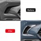 2PCS Front/Rear Fog Light Lamp Overlays Cover Trim For Toyota Grand Highlander 2024 2025