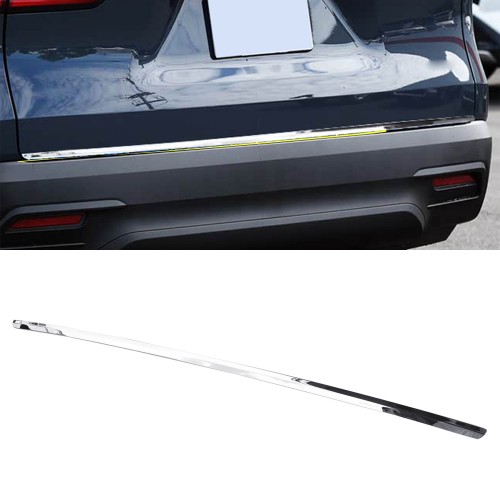 Silver Style Rear Door Tailgate Strip Molding Overlay Cover For Toyota Grand Highlander 2024 2025 Silver Style Rear Door Tailgate Strip Molding Overlay Cover For Toyota Grand Highlander 2024 2025