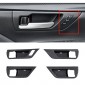 Carbon Style Side Door Handle Bowl Overlay Cover For Toyota Grand Highlander 2024 2025 (with Switch Holes)