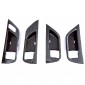 Carbon Style Side Door Handle Bowl Overlay Cover For Toyota Grand Highlander 2024 2025 (with Switch Holes)