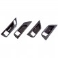 Carbon Style Side Door Handle Bowl Overlay Cover For Toyota Grand Highlander 2024 2025 (with Switch Holes)