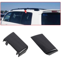 2PCS ABS Black Style Roof Luggage Rack Rails Center Middle Cover Protection For Toyota Highlander 2001-2007