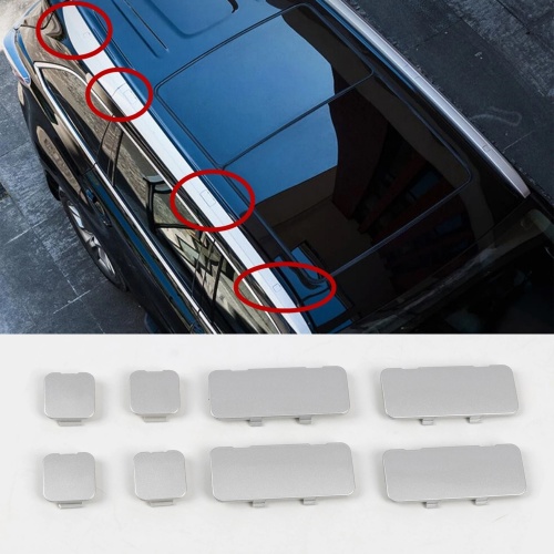 8PCS Silver Style Car Exterior Accessories Roof Rails Rack End Cap Cover Shell Replacement For Toyota Highlander 2014-2019 8PCS Silver Style Car Exterior Accessories Roof Rails Rack End Cap Cover Shell Replacement For Toyota Highlander 2014-2019