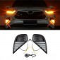  Fog Light Daytime Running Light DRL LED Day Light 2Pcs For Toyota Highlander 2020 2021 2022 2023 2024