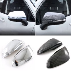 2PCS Rearview Side Mirror Cover Trim For Toyota Hilux 2016-2025 / Corolla Cross 2022-2025 / Fortuner 2016-2023