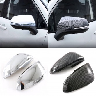 2PCS Rearview Side Mirror Cover Trim For Toyota Hilux 2016-2025 / Corolla Cross 2022-2025 / Fortuner 2016-2023