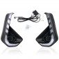 Front Fog Light LED Daytime Running Lights DRL With White & Amber Lighted For Toyota Hilux 2024 2025