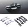 8PCS Car Exterior Door Handle Cover Trim For Toyota Hilux 2016-2025 / Fortuner 2016-2023