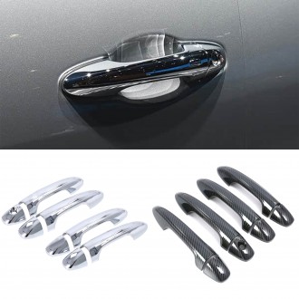 8PCS Car Exterior Door Handle Cover Trim For Toyota Hilux 2016-2025 / Fortuner 2016-2023
