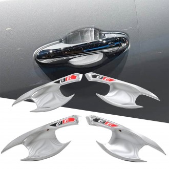 4PCS Side Door Outer Handle Bowl Cover Trim For Toyota Hilux 2016-2025