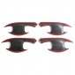 4PCS Side Door Outer Handle Bowl Cover Trim For Toyota Hilux 2016-2025