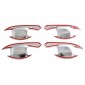 4PCS Side Door Outer Handle Bowl Cover Trim For Toyota Hilux 2016-2025