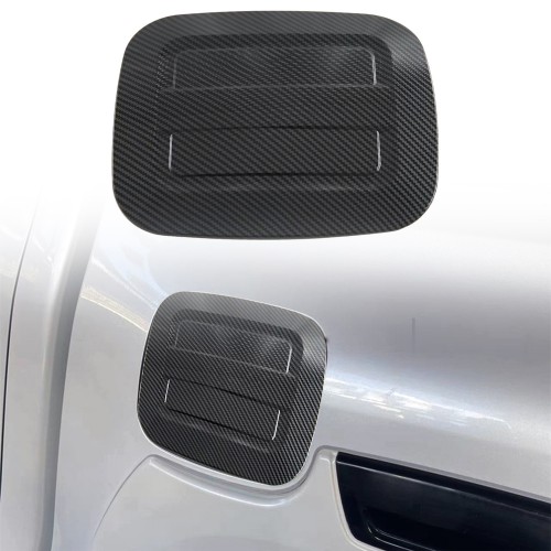 Carbon Style Oil Fuel Tank Cap Overlay Cover Trim For Toyota Hilux 2016-2025 Carbon Style Oil Fuel Tank Cap Overlay Cover Trim For Toyota Hilux 2016-2025