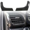 Carbon Style Center Console Side A/C Vent Overlay Cover For Toyota Hilux 2016-2025
