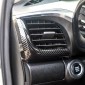 Carbon Style Center Console Side A/C Vent Overlay Cover For Toyota Hilux 2016-2025