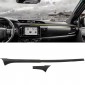 Carbon Style Center Console Dashboard Strip Overlay Cover For Toyota Hilux 2016-2025