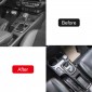 Carbon Style Center Gear Shift Panel Overlay Cover For Toyota Hilux 2016-2025
