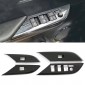 4PCS Carbon Style Window Lift Switch Button Panel Cover For Toyota Hilux 2016-2025