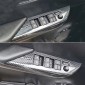 4PCS Carbon Style Window Lift Switch Button Panel Cover For Toyota Hilux 2016-2025